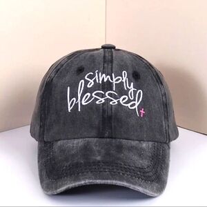 Women's/Girl's Simply Blessed Religious Baseball Cap OS